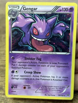 Pokemon Gengar Holo Rare TCG Card 60/162 XY Breakthrough - Image 3