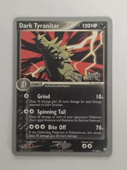 Dark Tyranitar 19/109 Team Rocket Returns Non-Holo Rare Pokemon Card TCG - Image 2