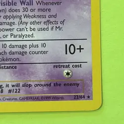 Pokemon TCG Mr. Mime Jungle Card 22/64 1st Edition Rare - Image 5