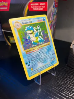 Blastoise 2/102 MP Pokemon TCG Base Set Holo Shadowless Rare Card (MP) - Image 3
