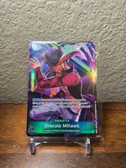 Dracule Mihawk (Illustration Box Vol.4)ST12-003 One Piece Promo Card Foil SEALED - Image 1