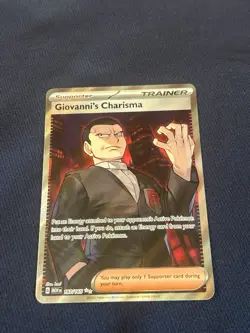 Giovanni's Charisma 197/165 Sv: Scarlet & Violet 151 Holo Pokemon card nm- - Image 1