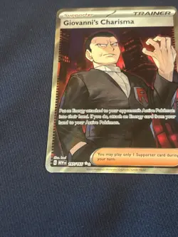 Giovanni's Charisma 197/165 Sv: Scarlet & Violet 151 Holo Pokemon card nm- - Image 2