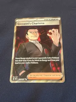 Giovanni's Charisma 197/165 Sv: Scarlet & Violet 151 Holo Pokemon card nm- - Image 4