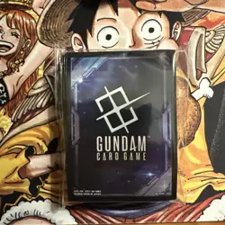 GUNDAM CARD GAME Official Card Sleeves EX Space Black [EVX03] 70 Count New - Image 1