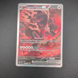 Bloodmoon Ursaluna ex sir 168/131 pokemon card TCG Prismatic Evolutions Holo - Image 2
