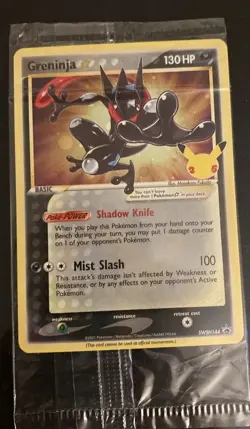 Greninja 2021 Gold Star SWSH144 Promo Holo Sealed Pokemon Celebrations Card MT - Image 3