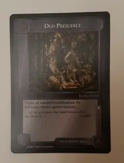 MIDDLE-EARTH CCG MECCG OLD PREJUDICE THE LIDLESS EYE LE MELE RARE LOTR CARD - Image 1