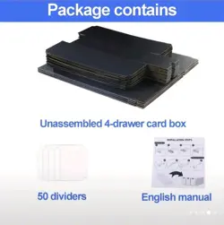 Extra large 7200+ card Collection Organiser / storage box In White - Image 3