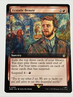 MTG Universes Beyond: Doctor Who Ecstatic Beauty Extended Art 0383 NM Rare - Image 1