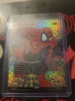 Magic The Gathering Marvel's Spider-Man "Arachnogenesis" FOIL BORDERLESS MYTHIC - Image 2