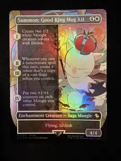 Summon: Good King Mog XII (Borderless) Foil NM Commander: Final Fantasy - Image 1