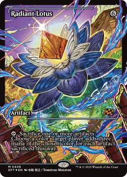 Radiant Lotus (Showcase) (Japanese) Aetherdrift - Near Mint Foil - Image 1