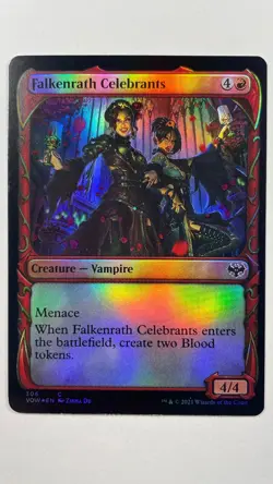 MTG Innistrad Crimson Vow Falkenrath Celebrants Showcase Foil #306 - Image 1