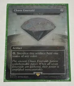 Chaos Emerald (7037) White Foil - Lotus Petal - Sonic Secret Lair - Magic MTG NM - Image 3