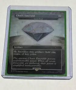 Chaos Emerald (7037) White Foil - Lotus Petal - Sonic Secret Lair - Magic MTG NM - Image 4