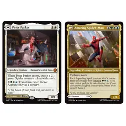 Peter Parker \ Amazing Spider-Man | MTG Marvel | Mythic EDH Commander DFC NM - Image 1