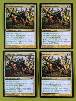Unflinching Courage x4 Dragon's Maze 4x Playset Magic the Gathering MTG - Image 1