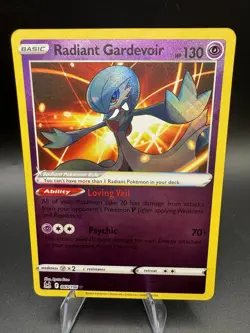 Radiant Gardevoir 069/196 Lost Origin Pokemon TCG Ultra Rare Pack Fresh - NM - Image 1