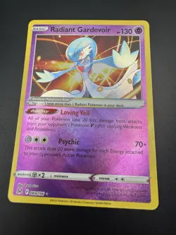 Radiant Gardevoir 069/196 Lost Origin Pokemon TCG Ultra Rare Pack Fresh - NM - Image 4