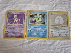 Pokemon TCG HOLO LOT- Mewtwo Chansey Gyarados BASE SET WOTC NM Near Mint - Image 1