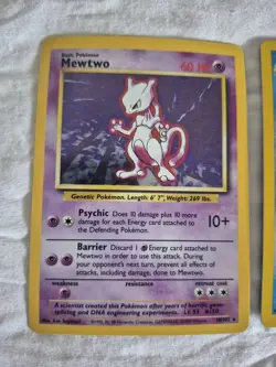 Pokemon TCG HOLO LOT- Mewtwo Chansey Gyarados BASE SET WOTC NM Near Mint - Image 2