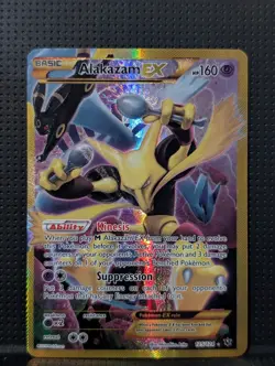ALAKAZAM EX SECRET 125/124 XY FATES COLLIDE POKEMON ENGLISH LP - Image 1