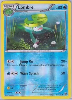 Pokemon - Lombre - 30/135 - Plasma Storm - Reverse Holo - NM/M 820650813443 - Image 1