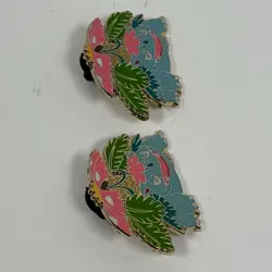Lot Of 2 Pokemon Mega Venusaur Enamel Lapel Pin Nintendo Official Evolution 2016 - Image 4