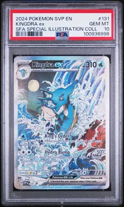 2024 POKEMON SVP EN-SV BLACK STAR PROMO #131 KINGDRA EX PSA 10 - Image 1
