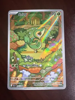 Pokemon TCG Snivy IR 087/086 Black Bolt English Edition Holo Fresh Pull NM/M - Image 1
