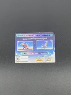 Pokemon Scarlet And Violet Serial Codes Shiny Koraidon or Miraidon UNSCRATCHED! - Image 1