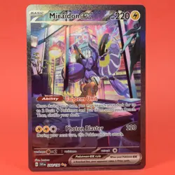 Pokemon English TCG Card Scarlet & Violet SV1 Miraidon ex 244/198 Full Art Holo - Image 1