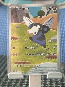 Drilbur 124/086 Illustration Rare Black Bolt BLK - Pokemon Card English NM - Image 1