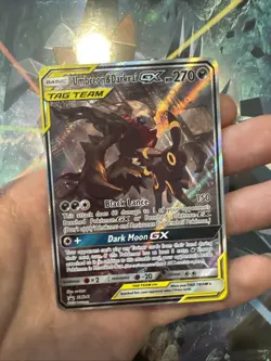 Umbreon&Darkrai GX Promo Holo Card SM241 Tag Team, Near Mint Condition, English - Image 1