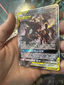 Umbreon&Darkrai GX Promo Holo Card SM241 Tag Team, Near Mint Condition, English - Image 2