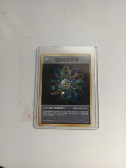 Rainbow Energy Japanese Team Rocket LP -Vintage Holo Pokemon Card- (5) - Image 2