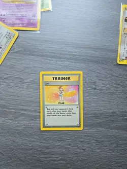 Pokemon TCG Lass75/102 Shadowless Base Set Trainer Rare Card - Image 1