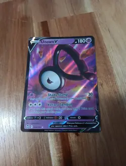 Pokemon TCG Card - Unown V 65/195 - Ultra Rare Holo NM - Pokemon Silver Tempest - Image 1