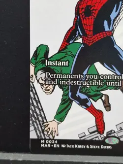 Heroic Intervention 0034 ~ **Borderless** Mythic MTG Marvel Spider-Man Near Mint - Image 4
