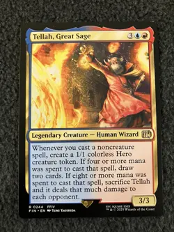 Magic The Gathering MTG - Tellah, Great Sage - FIN - Image 1