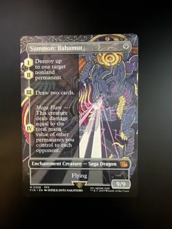 MTG Final Fantasy English Summon: Bahamut Borderless 0356 Non-Foil - Image 1