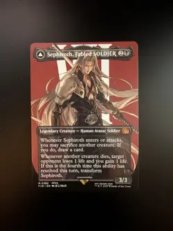 MTG Final Fantasy English Sephiroth, Fabled Soldier Borderless 0382 Non-Foil - Image 1