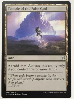 MTG TCG - Temple of the False God 280/302 Commander 2019 - NM - Image 1