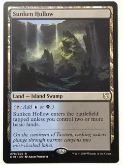 MTG TCG - Sunken Hollow 278/302 Commander 2019 - NM (Free Shipping $5+) - Image 1