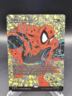 Arachnogenesis - #31 (Borderless) Spider Man Regular - Mtg - Image 1