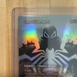 MTG Marvel's Spider-Man OPPOSITION AGENT Creature Human Rogue BORDERLESS FOIL - Image 2