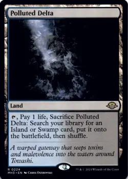 MTG Polluted Delta Normal NM Modern Horizons 3 Magic 224 - Image 1