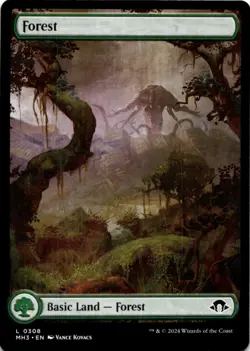 MTG Forest (0308) Normal NM Modern Horizons 3 Magic 308 - Image 1