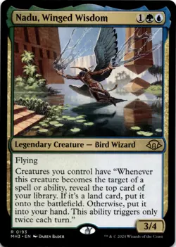 MTG Nadu, Winged Wisdom Normal NM Modern Horizons 3 Magic 193 - Image 1